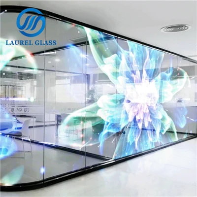 Läpinäkyvä LED-lasi